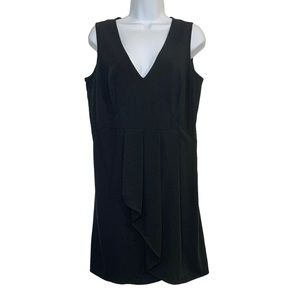 GAP Little Black Pleated Front Keyhole Back Sleeveless Dress Sz 8